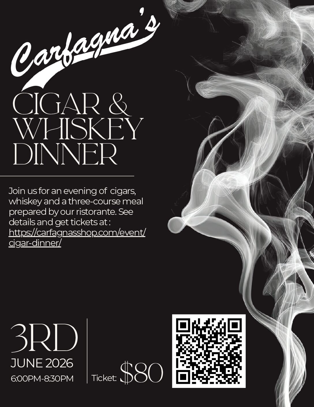 Cigar & Whiskey Dinner