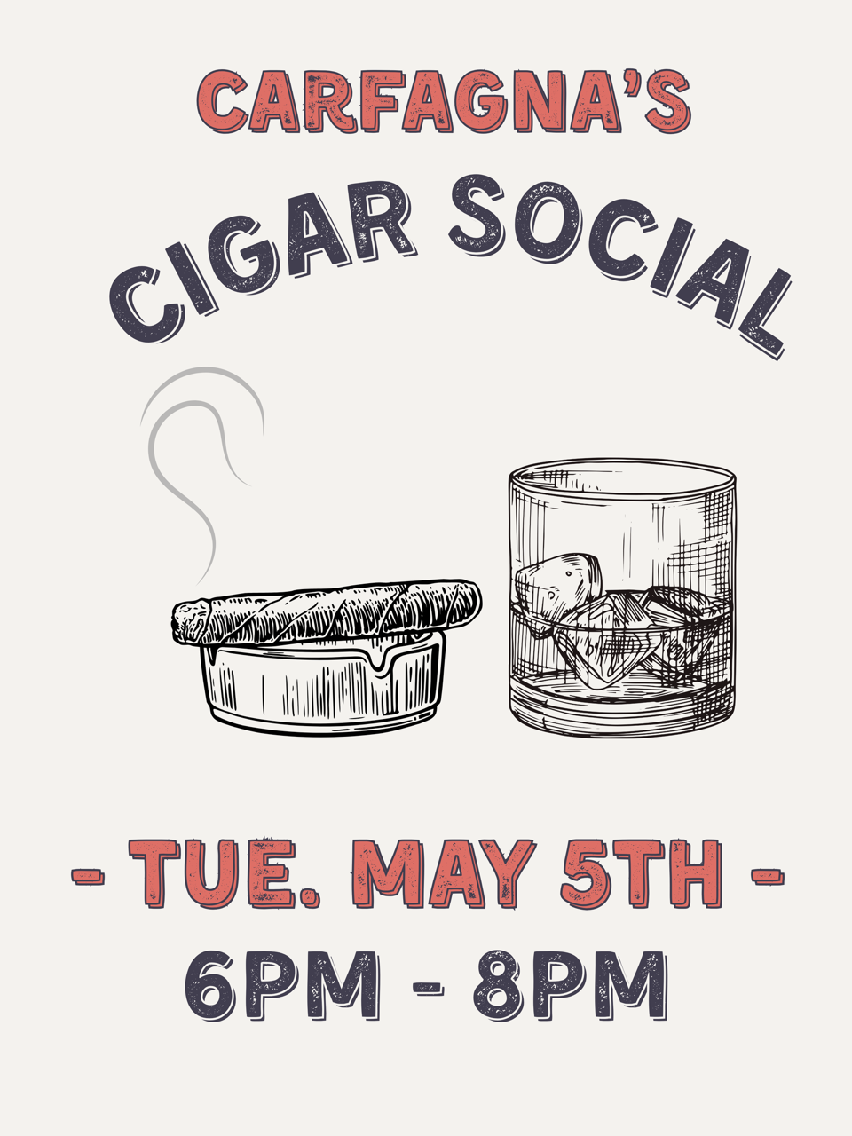 cigar social flyer